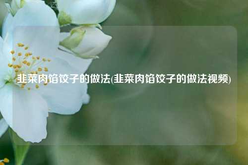 韭菜肉馅饺子的做法(韭菜肉馅饺子的做法视频)