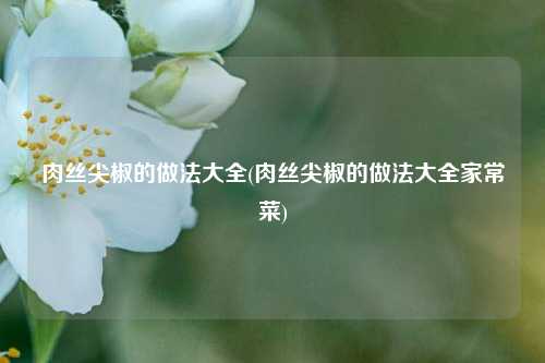 肉丝尖椒的做法大全(肉丝尖椒的做法大全家常菜)